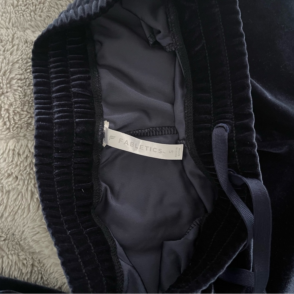 Fabletics Navy Velvet pants - Picture 2 of 2